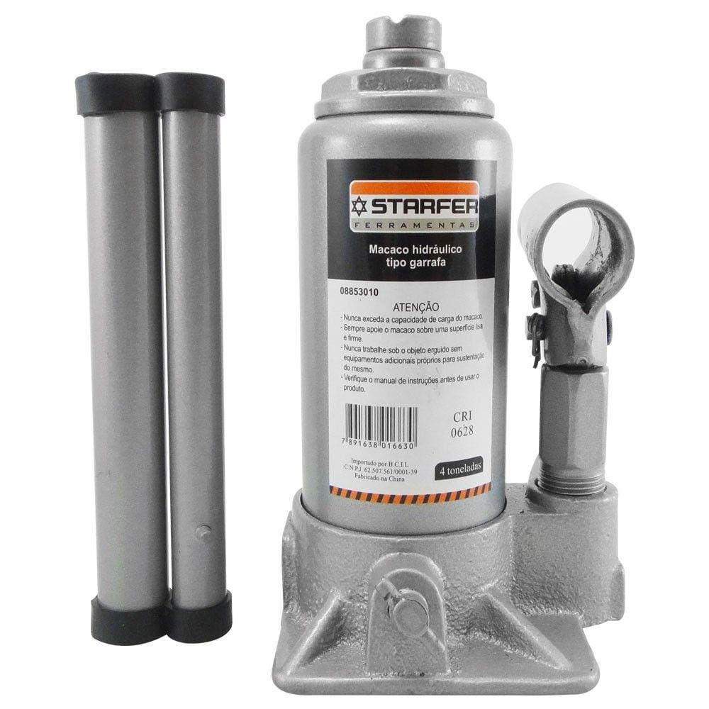 Macaco Hidráulico Tipo Garrafa 4 Toneladas - Starfer