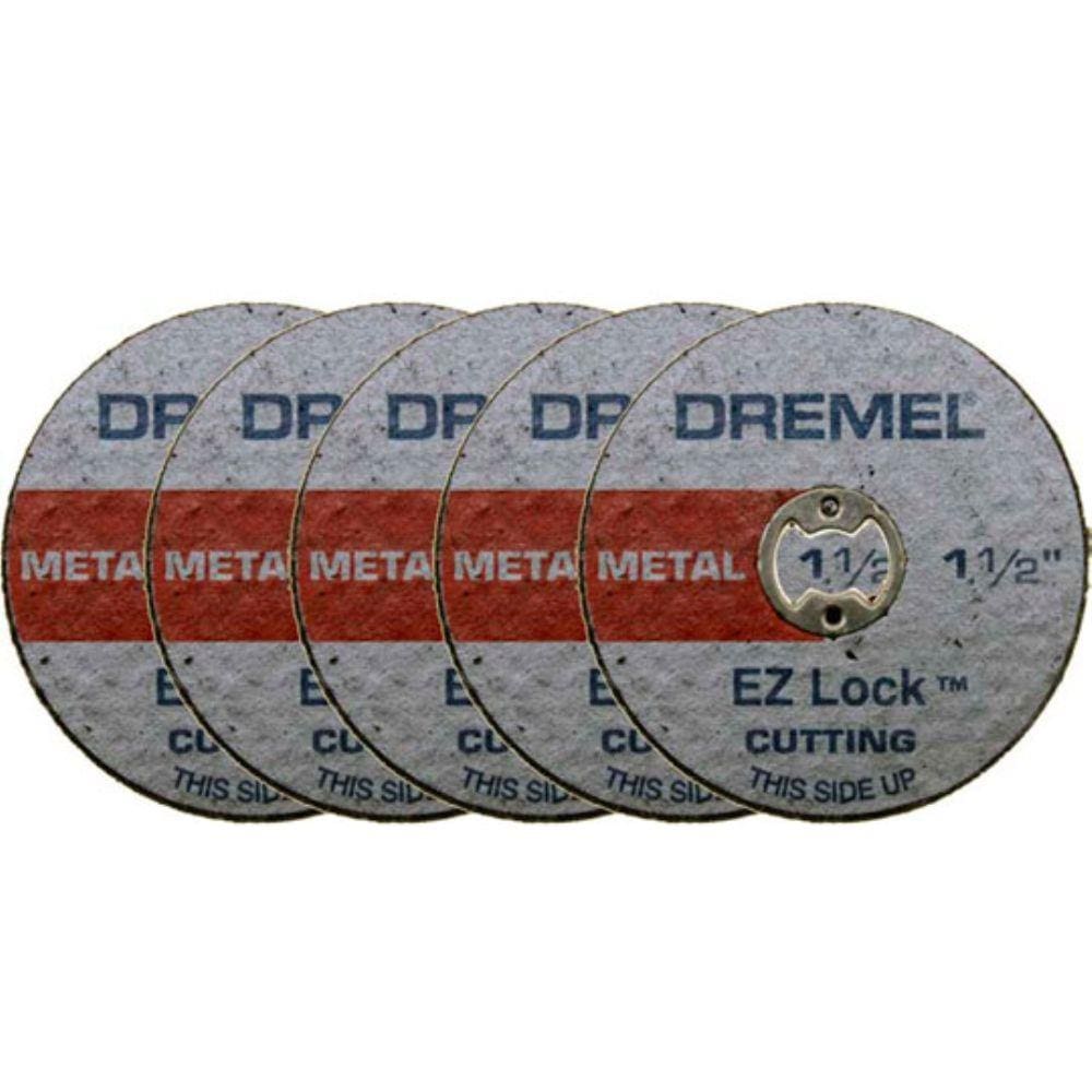 Kit 5 pcs Discos Corte p/ Metal 1.1/2"(38,1mm) Dremel EZ456