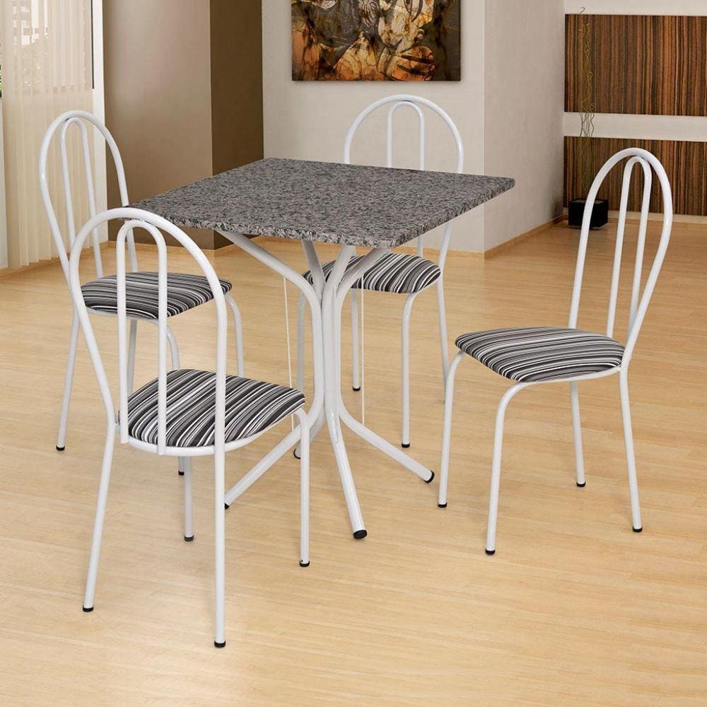 Conjunto de Mesa - 4 Cadeiras Thais- Artefamol