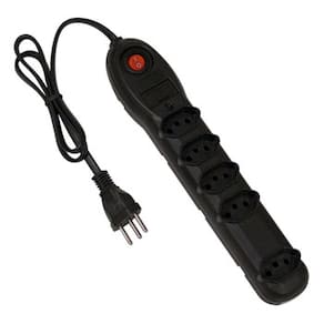 Filtro de Linha Force Line 5001 com 5 Tomadas Bivolt - Preto