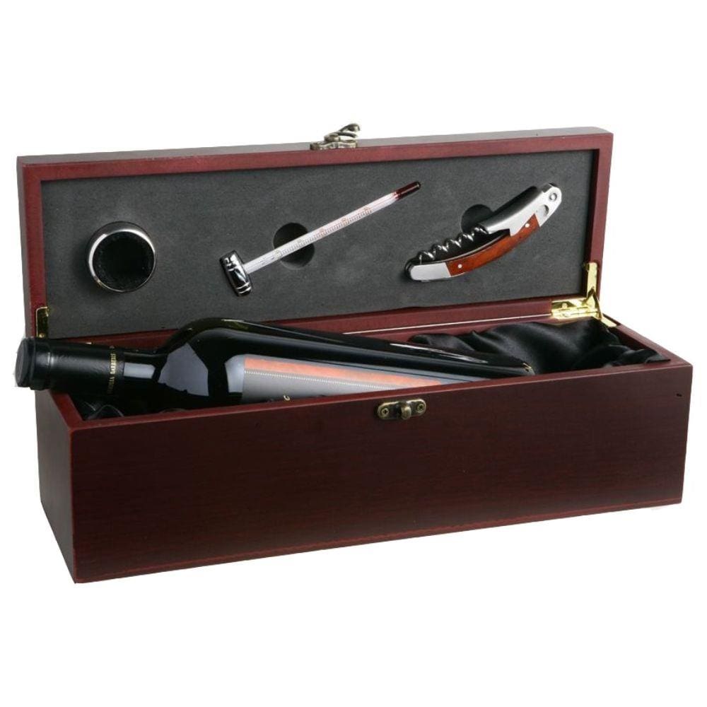 Estojo Para Vinho Com Acessórios Kit Porta Garrafas Tocave