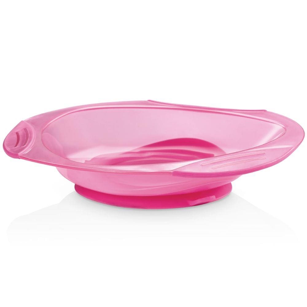 Prato Raso Com Ventosa Funny Meal Menina Bb050 Multikids