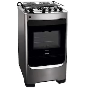 Fogão Consul 4 Bocas CFO4NAR com Mesa de Inox, Acendimento Automático e Design Frente Única Bivolt - Inox
