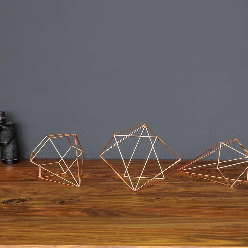 Adorno De Parede Prisma Cobre Umbra