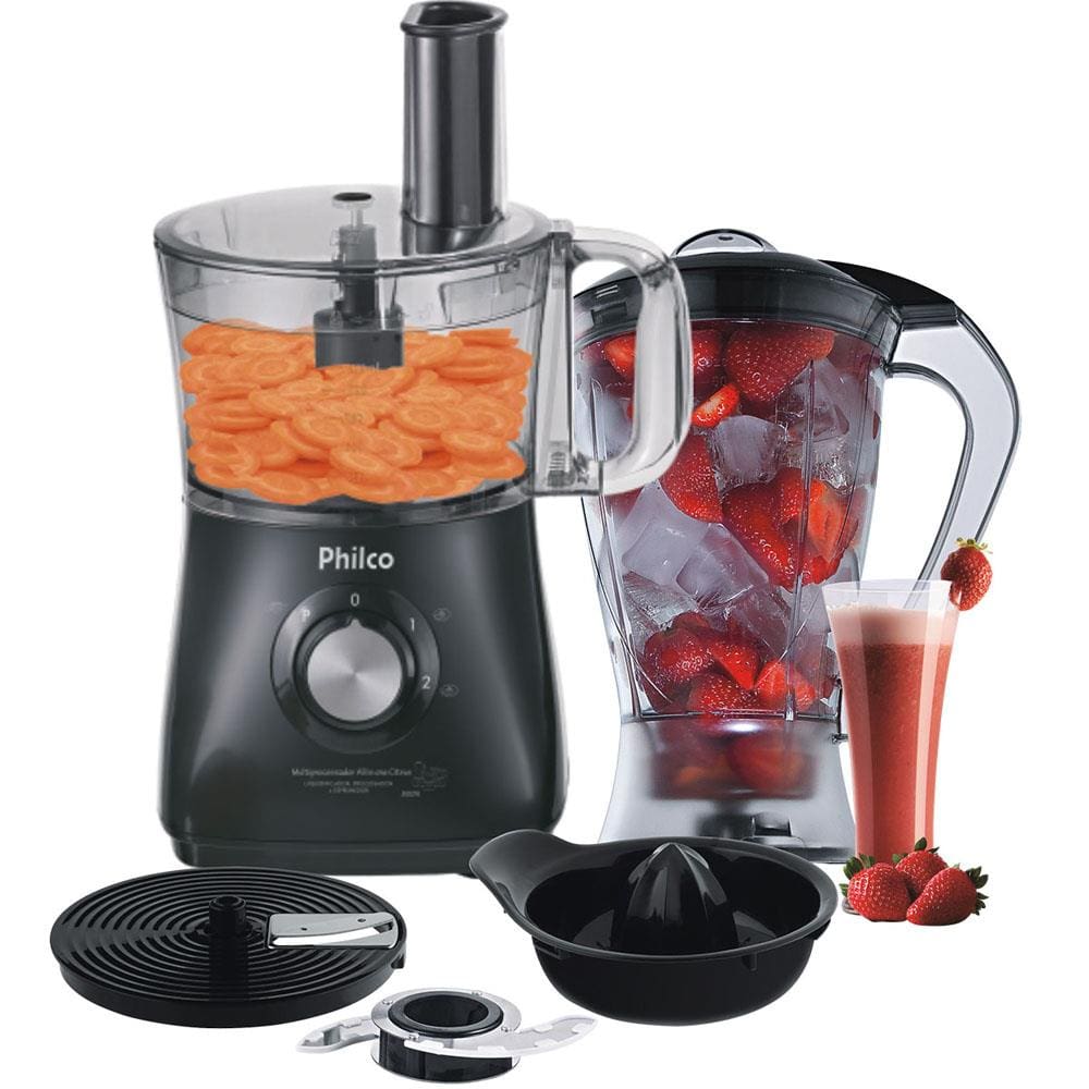 Multiprocessador Philco All in One PR Citrus 800W - Preto