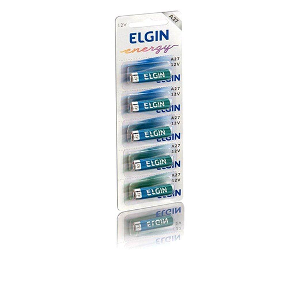 Pilha Bateria 12v Alcalina A27 Elgin Unidade