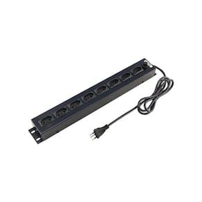 Régua Extensora Force Line 20A 8 Tomadas Bivolt para Rack Padrão 19 Polegadas