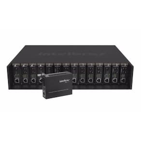 Chassi Rack 19 Para Conversores De Mídia Intelbras Kx 1400
