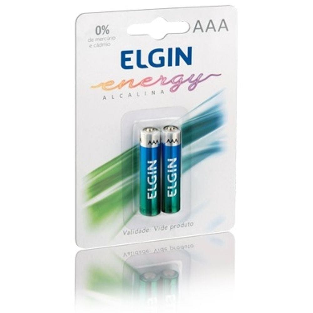 Pilha Palito Aaa Alcalina Energy Blister C/2 Lr3 1,5V - Elgin