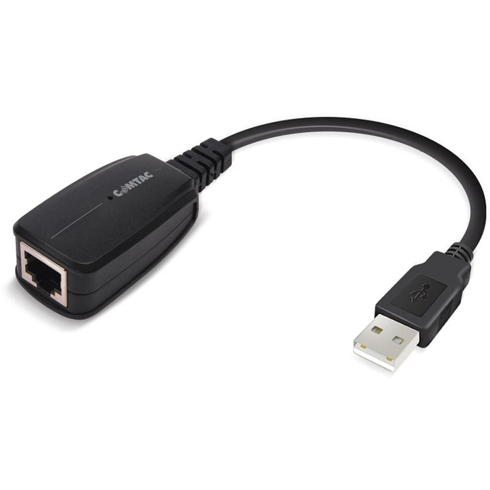 Conversor USB 2.0 para RJ-45 Preto - Comtac