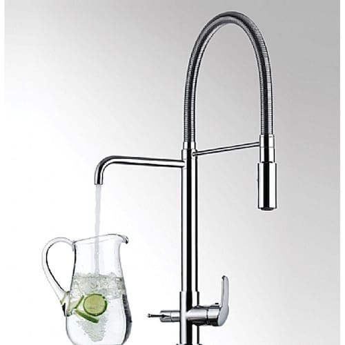 imagem-Misturador Monocomando Para Cozinha De Mesa Com Saída Para Água Filtrada Lorenkitchen 2264 C76 Lorenzetti
