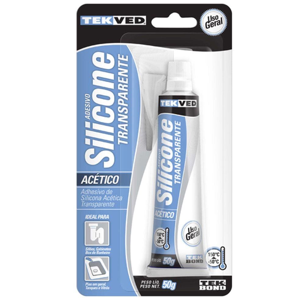 Silicone para vedação 50 gramas antifungo acético - TekBond