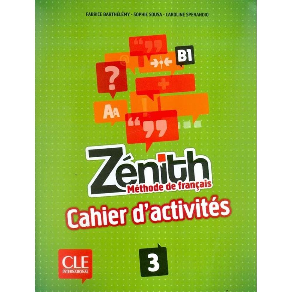 Zenith 3 - Cahier D´Exercices (A3)