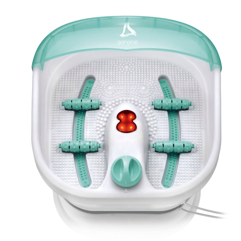 Hidromassageador Para Pés Multilaser Serene Foot Spa – Branco/Verde