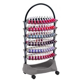 Carrinho Para Esmaltes Smaltbell Classic 6 Bandejas - Dompel - Cinza