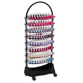 Carrinho Para Esmaltes Smaltbell Classic 8 Bandejas - Dompel - Preto