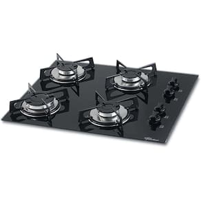Fogão Cooktop Fischer 4Q Gás Mesa Vidro