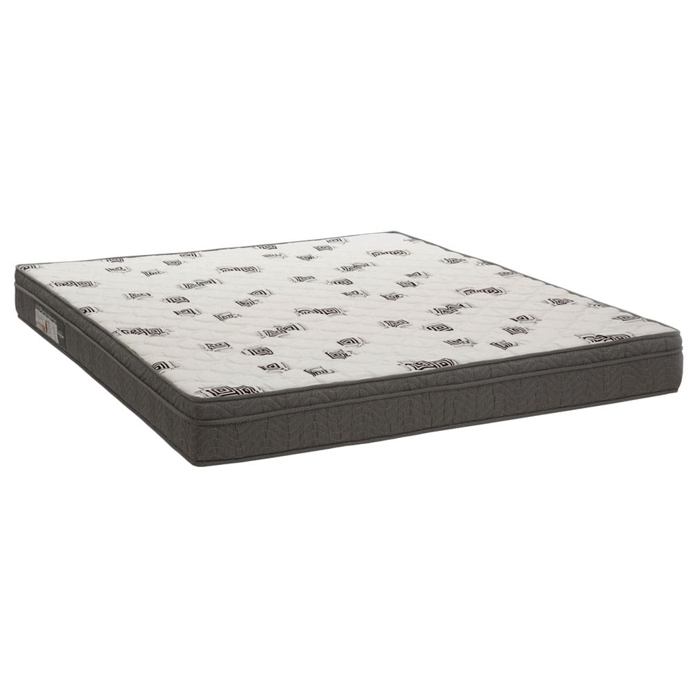 Colchão Queen Ortobom Light com Espuma D45 17x158x198 cm – Cinza / Branco