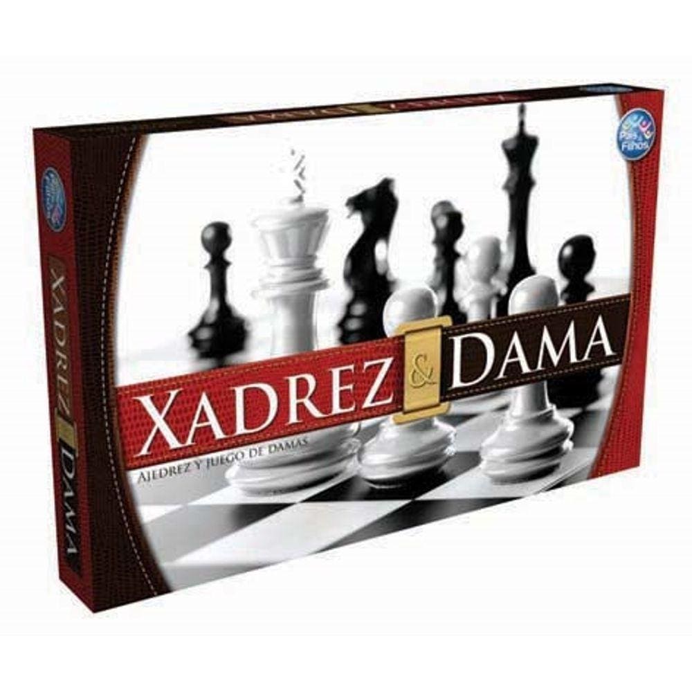 Jogo 2 em 1 Xadrez & Dama