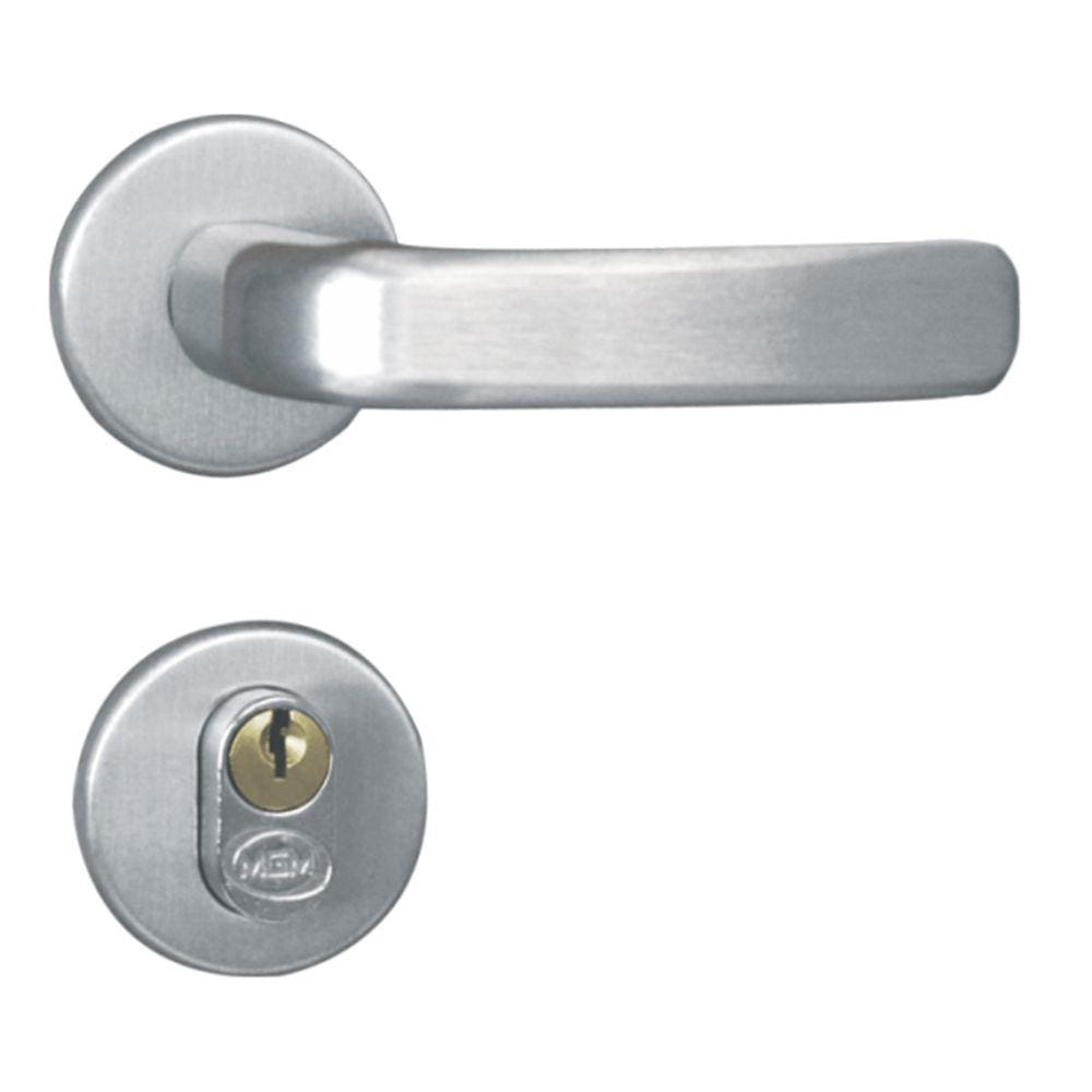 Fechadura Externa com Roseta MGM Stilo Aço