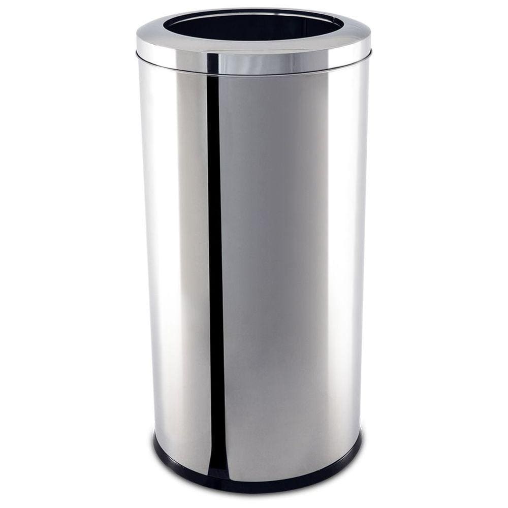 Lixeira Inox com Aro 40,5 Litros Ø 30 x 60 cm