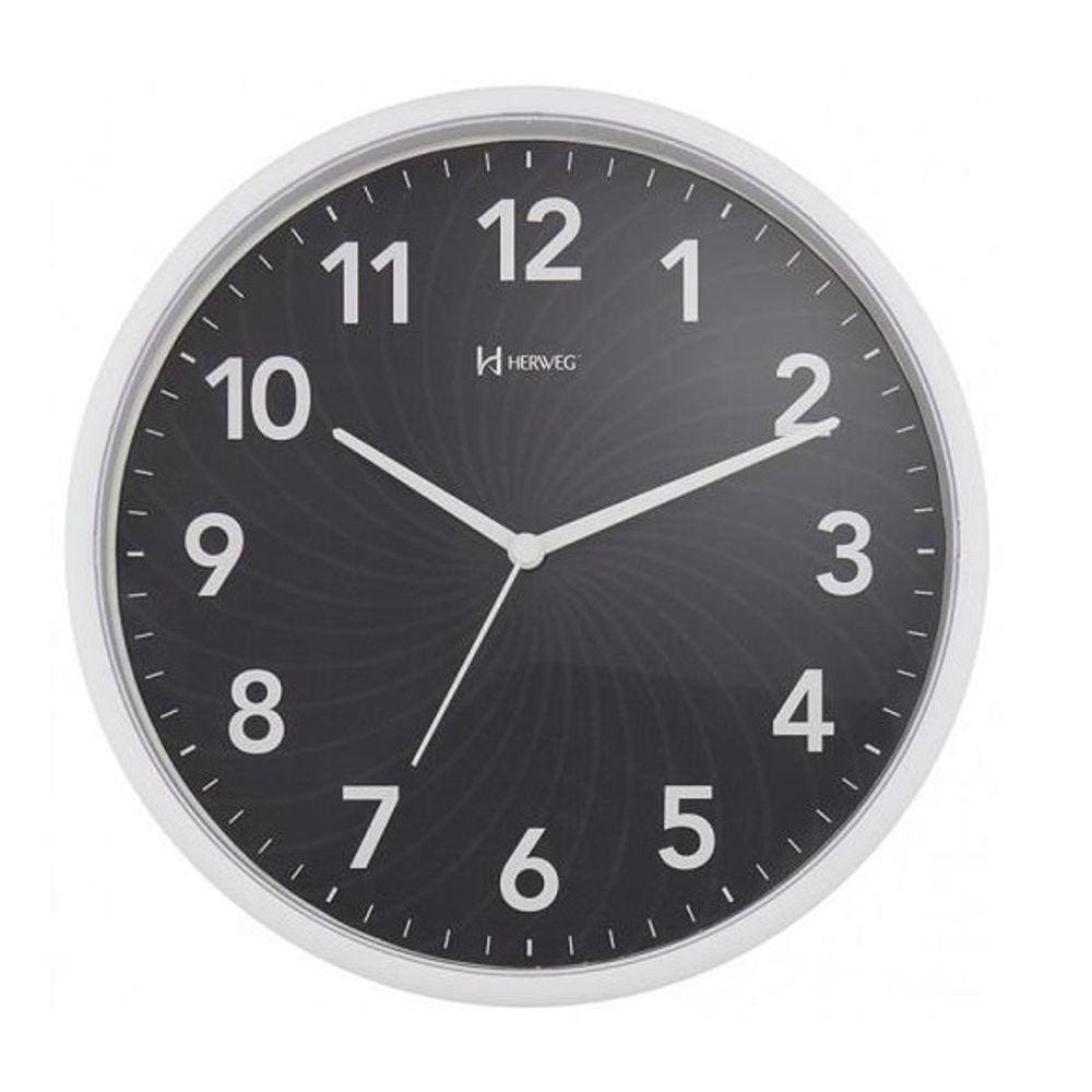 Relógio Parede Herweg 6182 034 Preto