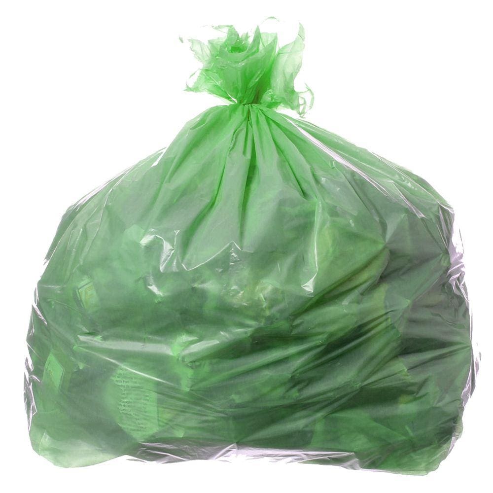 Saco Para Lixo Com Capacidade De 50 Litros Verde Com 100 Unidades Itaquiti