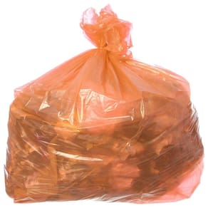 Saco Para Lixo Com Capacidade De 100 Litros Laranja Com 100 Unidades Itaquiti