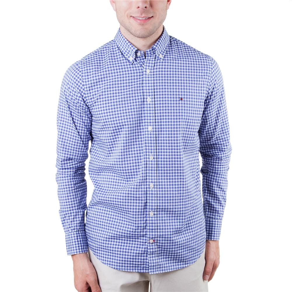 camisa social branca masculina tommy