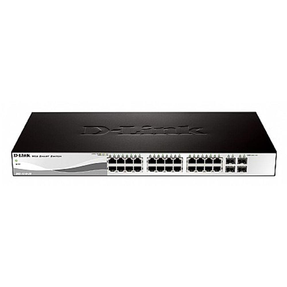 Switch 24p D-Link DGS-1210-28 - 24p 10/100/1000Mbps + 4p Combo/SFP - Gerenciável Web