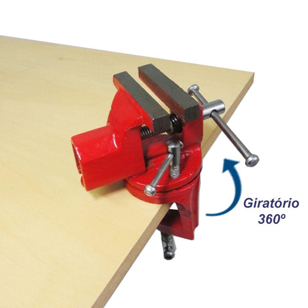 Mini torno de bancada 60 mm com base giratória