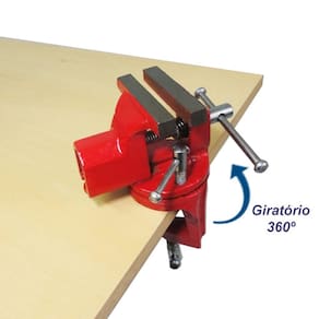Mini torno de bancada 60 mm com base giratória