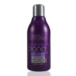 Forever Liss Platinum Blond Shampoo Blueberry Efeito Platinado  - 300 ml