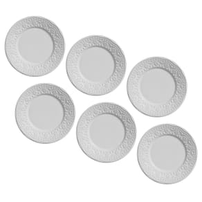 Conjunto de Parto para Sobremesa Porto Brasil Madeleine em Faiança Feldspática - 6 Peças