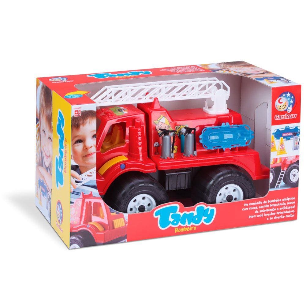 Carrinho Tandy - Caminhão De Bombeiros - Cardoso