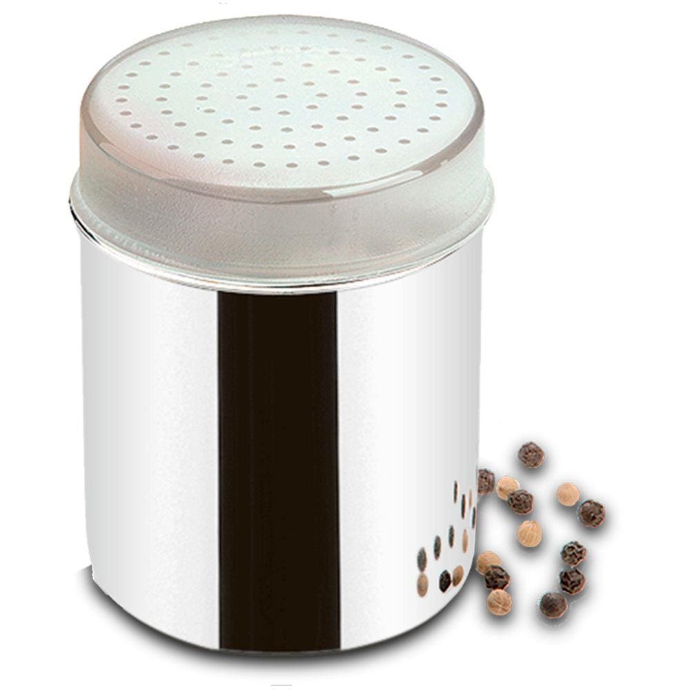 Saleiro/Pimenteiro Jornata com Sobre Tampa 280ml 1627/000 - Brinox - Prata