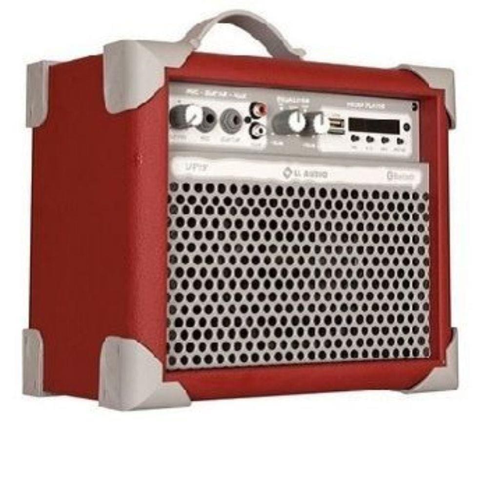 Caixa de Som Amplificada Multiuso UP!5 FM/USB/BLUETOOTH - Vermelha