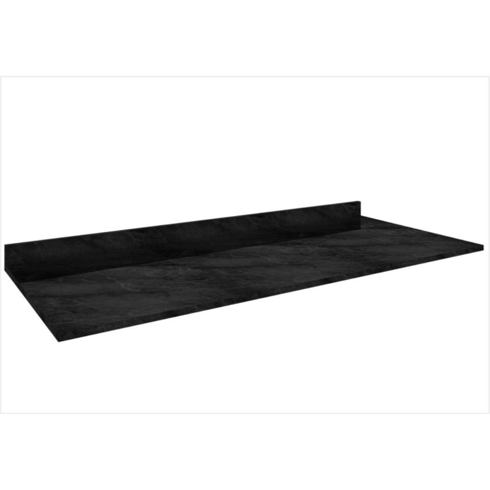 Tampo para Balcão 120 cm cor Mármore Preto - Poquema
