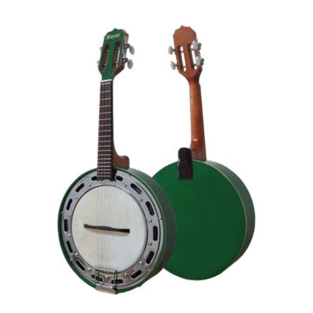 Banjo Rozini Studio Verde Eletrico com Capsula de Microfone RJ11ELV