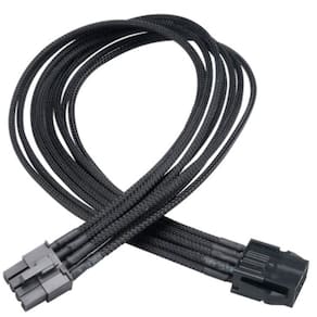 Cabo Extensor 8 pinos (6 + 2 pinos) - Para VGA - 40cm - Akasa FLEXA V8 - AK-CBPW09-40BK