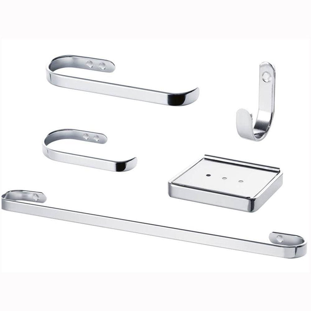 Kit de Acessórios p/ Banheiro 5pçs-Linha Plus-COD-3704 CR Kelly Metais
