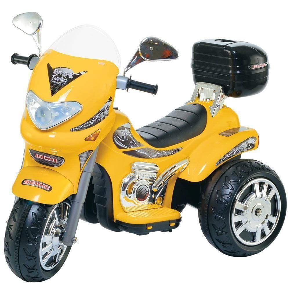 Mini Veiculo Moto Infantil Sprint Turbo 12v Rosa Biemme