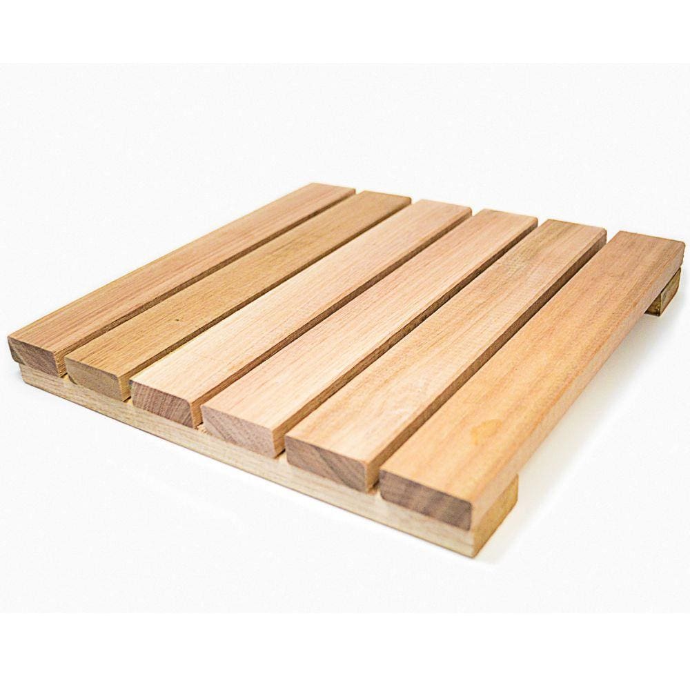 Deck de Madeira Modular Base Madeira Isabela Revestimentos 30cmx30cm (Placa) Eucalipto