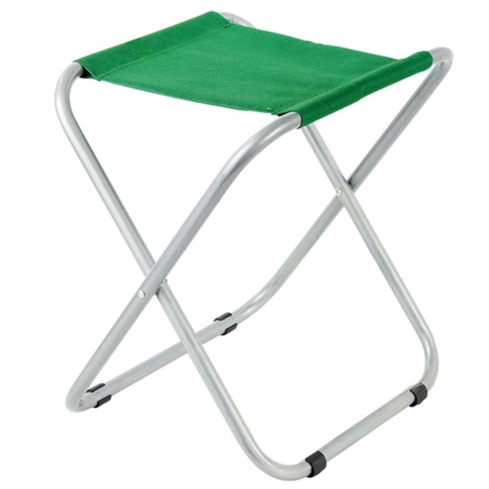 Banco Banquinho Banqueta Portátil Dobrável Pesca Camping Verde