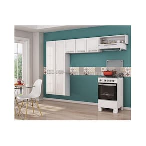 Cozinha Compacta de Aço Itatiaia Rose 7 Portas