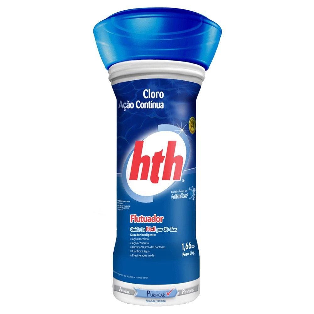 Flutuador Para Tratamento De Piscina Ação Continua Hth 1,66k