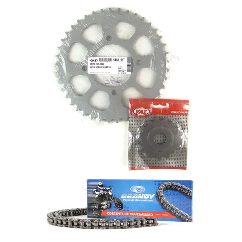 KIT Relação Intruder 250 15X41 - 520HX100 (VAZ + BRANDY)