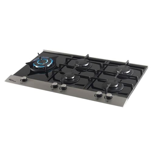 imagem-Cooktop Fischer 5 Bocas Platinium Com Tripla Chama, Preto - Cooktop a gás