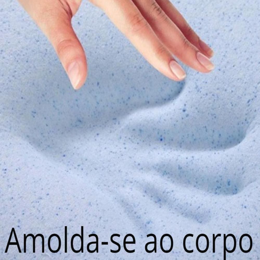 Pillow Top Visco NASA Gel Infusion Queen 1,58 X 1,98 Com 8 cm de Espessura