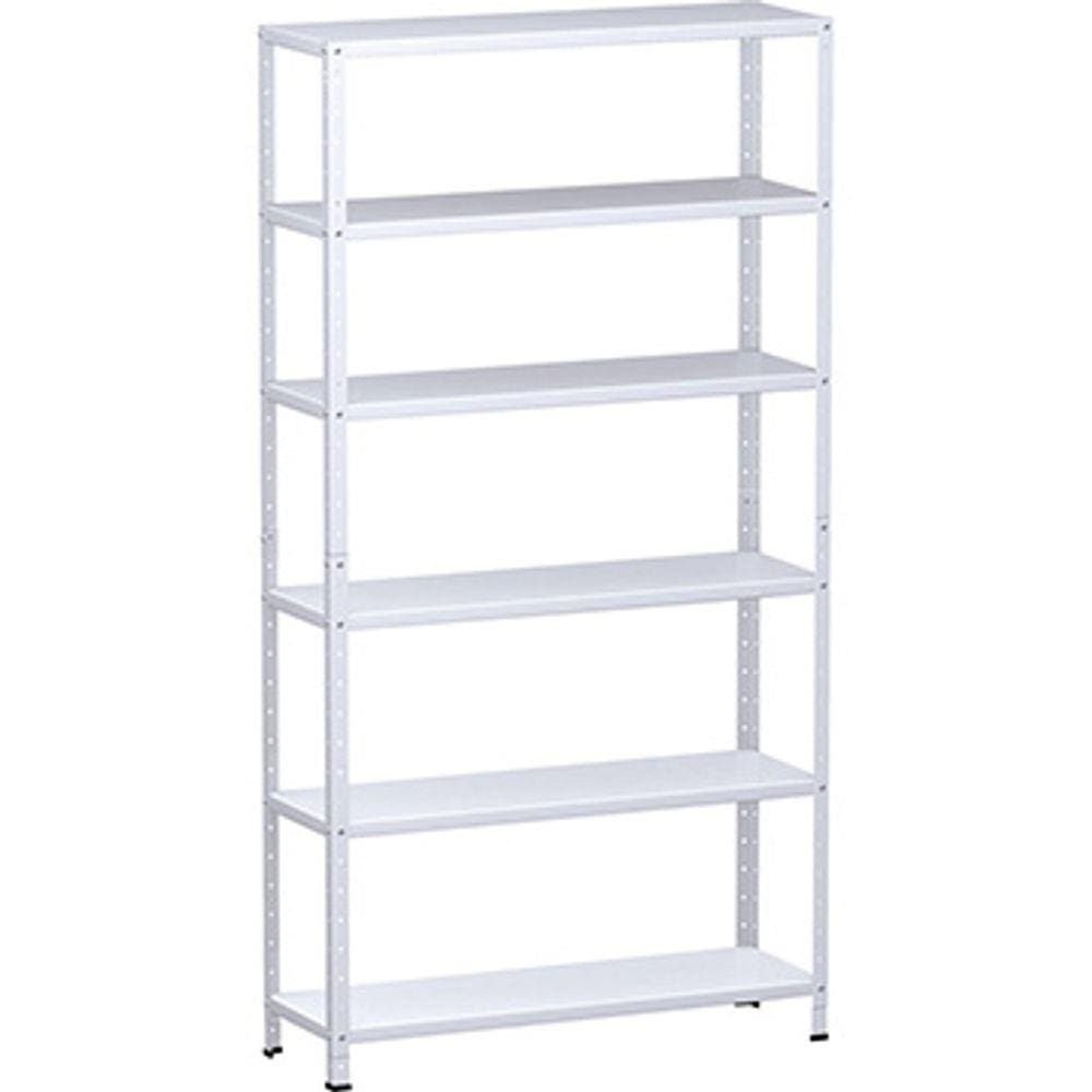 Estante Em Aço Dupla-Flex 1,76M C/ 6 Prateleiras Branco